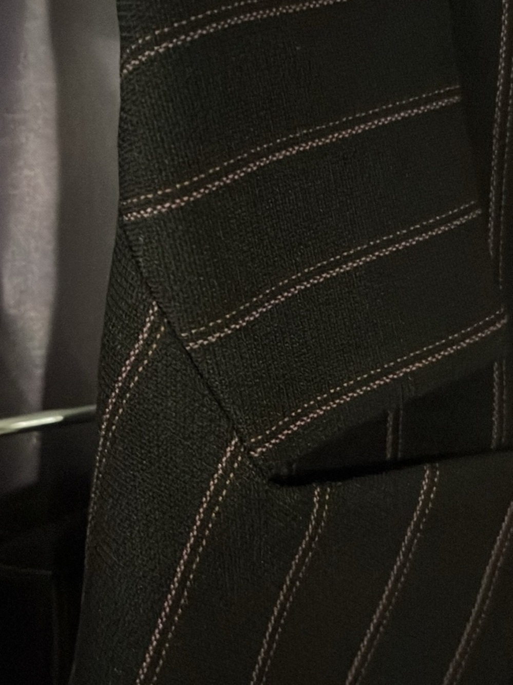 Jones New York Black/Purple Pinstripes